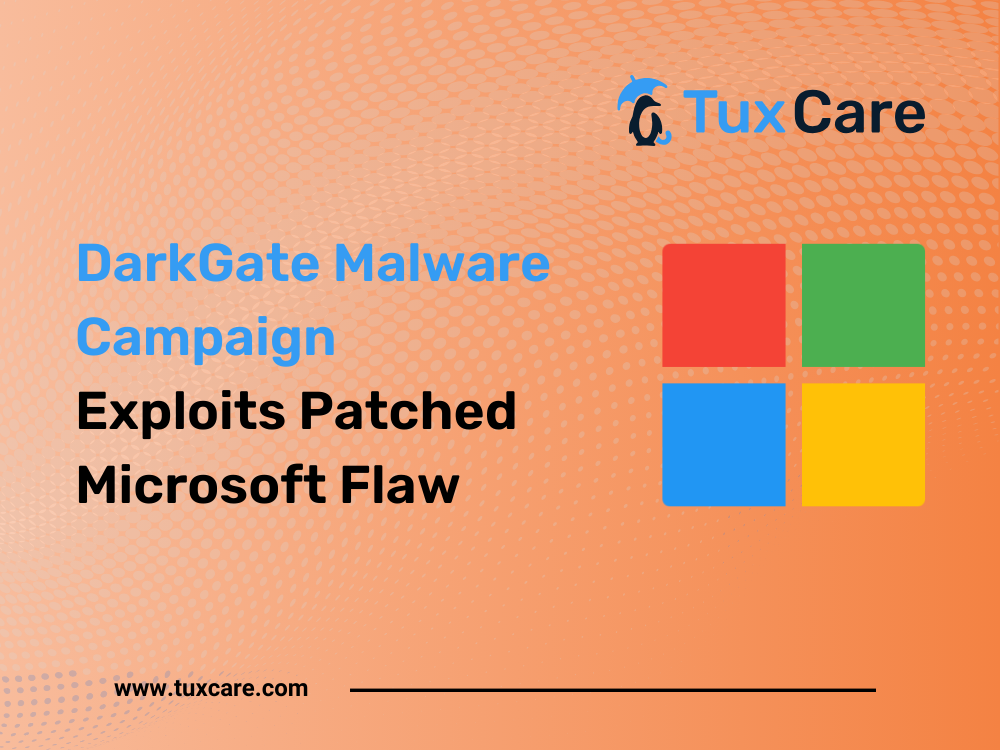 DarkGate Malware Campaign Exploits Patched Microsoft Flaw