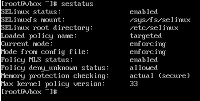selinux status